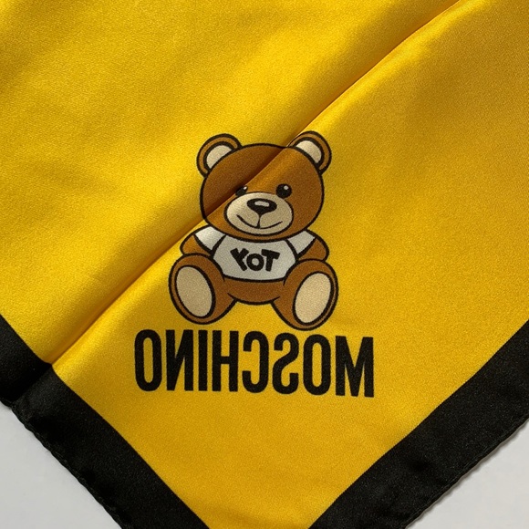 Moschino Accessories - ❤️NEW Moschino bright yellow small silk scarf ❤️